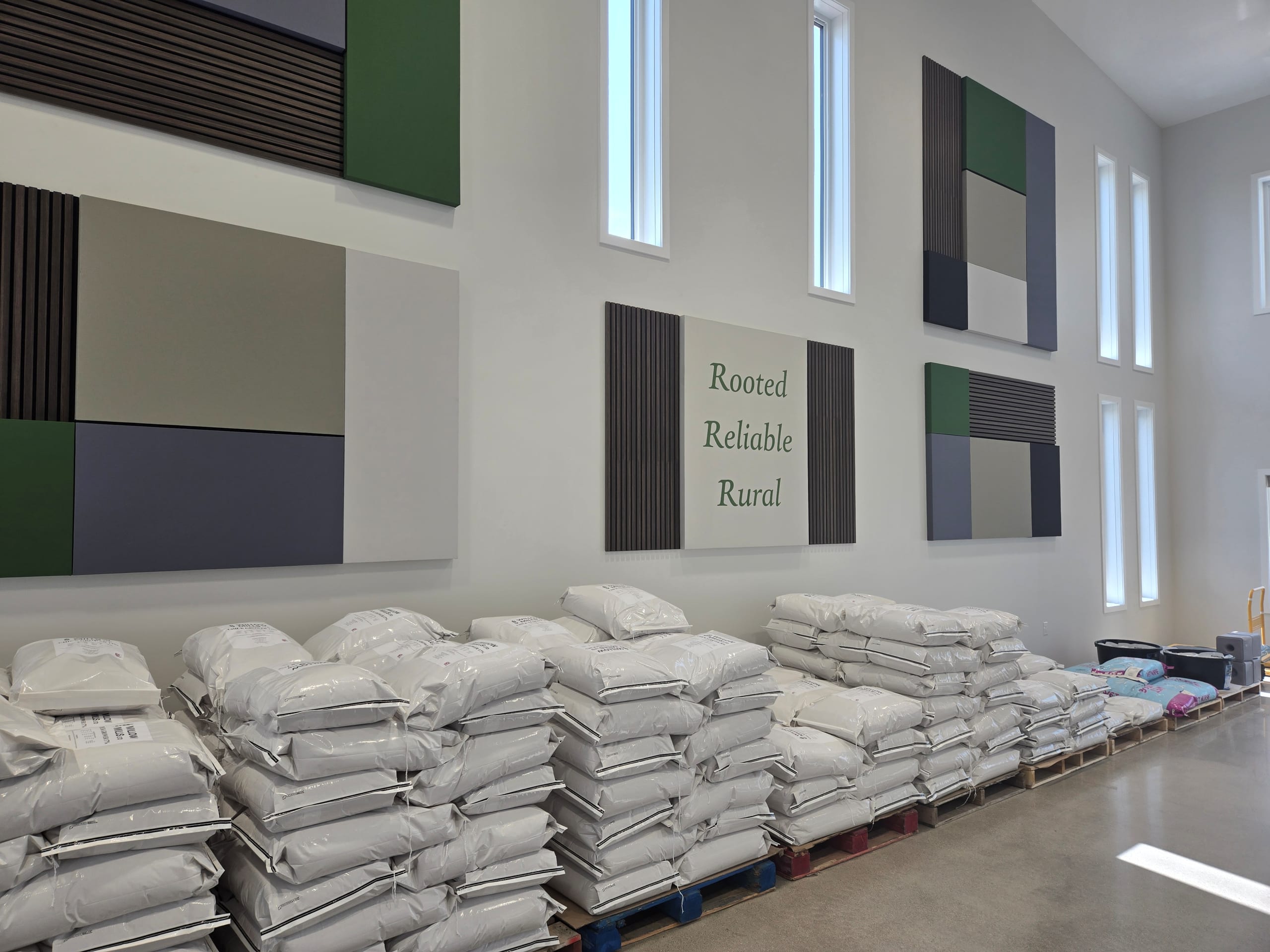 Modern retail showroom and product display at Willow Mills